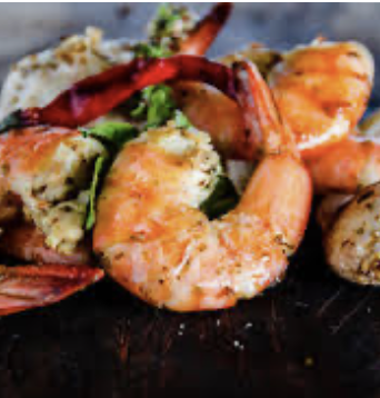Crevettes sautées au gingembre et ciboulette