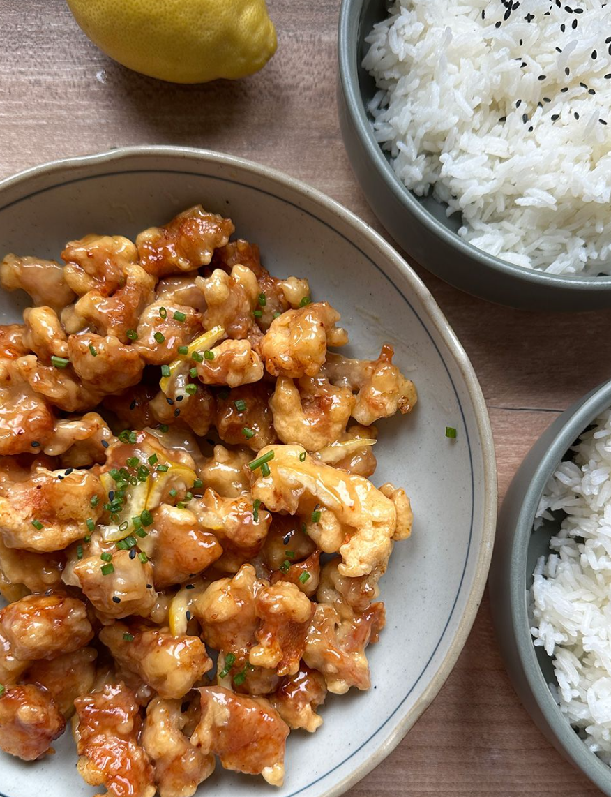 Poulet croustillant au citron